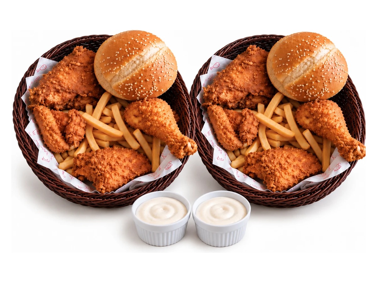 Full Arabian broast in Lahore at Dajaj Broast, golden pressure fried chicken
